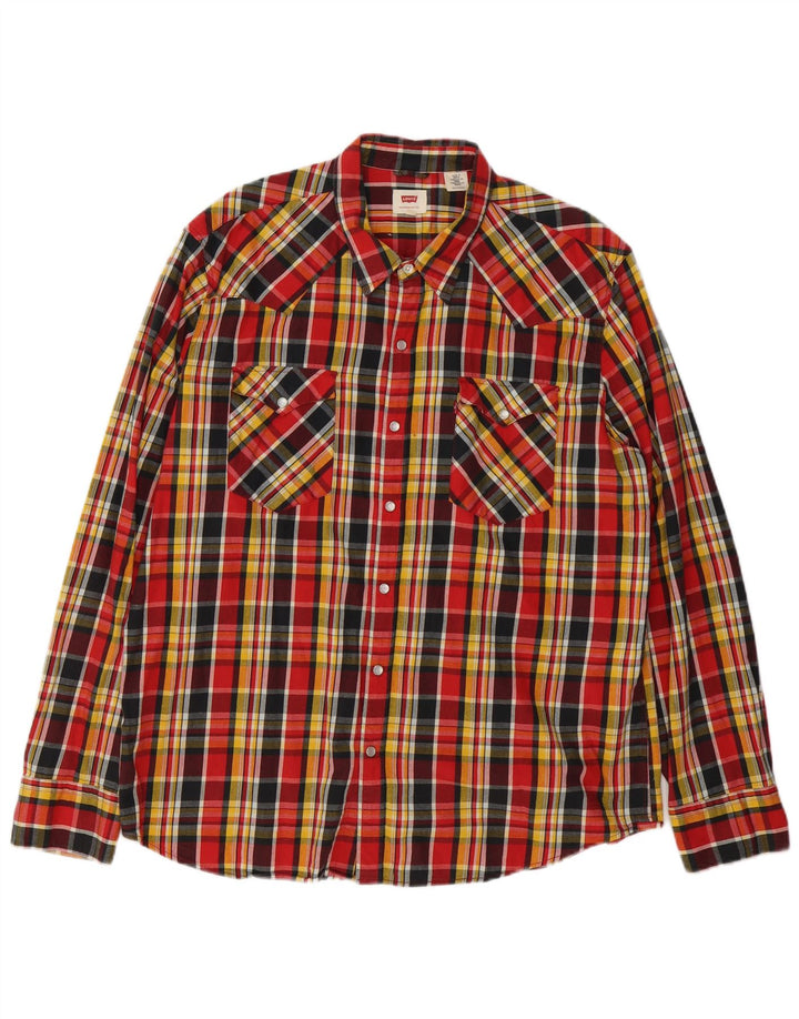 Levi's Camisa De Cuadros Para Hombre 2XL Algodón A Cuadros Multicolor