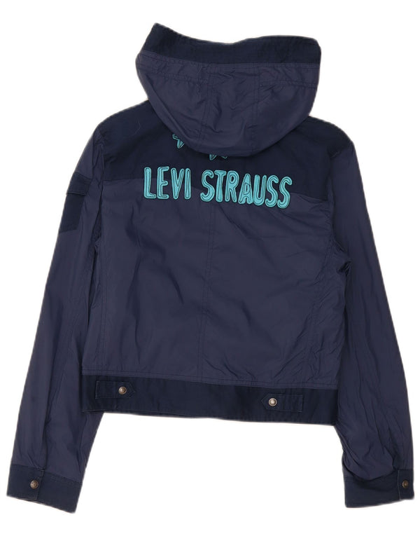 Levi's Chaqueta bomber con capucha y gráfico para niños 11-12 años Color azul marino
