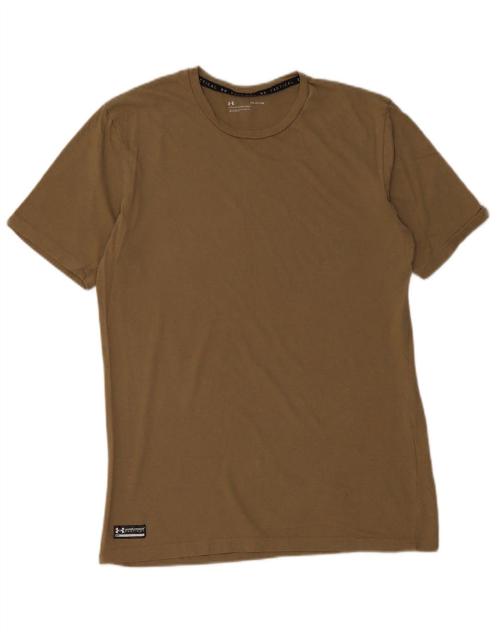 UNDER ARMOUR Camiseta para hombre Top Small Khaki Cotton