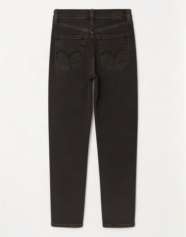 Levi's Vaqueros Cónicos De Cintura Alta Para Mujer W26 L27 Algodón Negro
