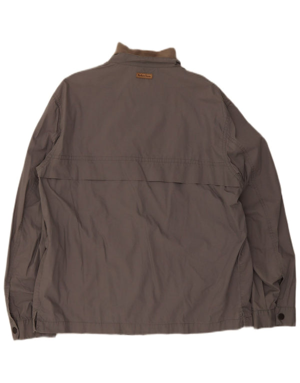 Marlboro Classics Mens Bomber Jacket EU 52 XL Grey Cotton