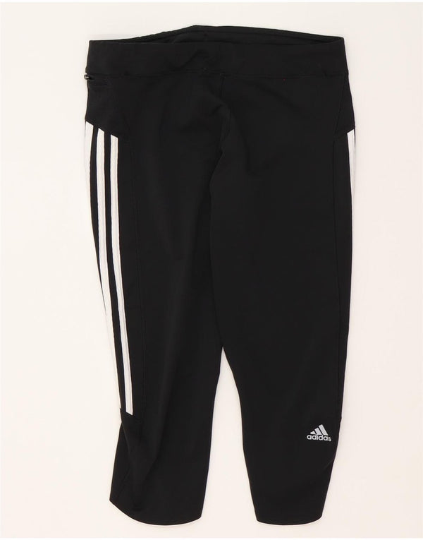 Adidas - Leggings capri Climalite para mujer, talla 40, poliéster negro grande