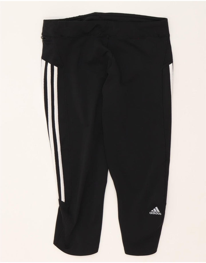 Adidas - Leggings capri Climalite para mujer, talla 40, poliéster negro grande