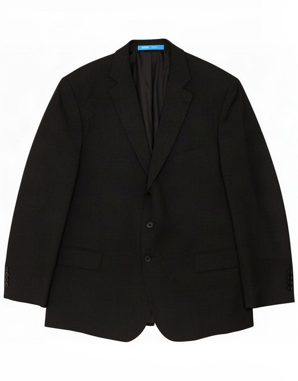 Marks & Spencer Chaqueta tipo blazer de 3 botones para hombre UK 46 XL Poliéster gris