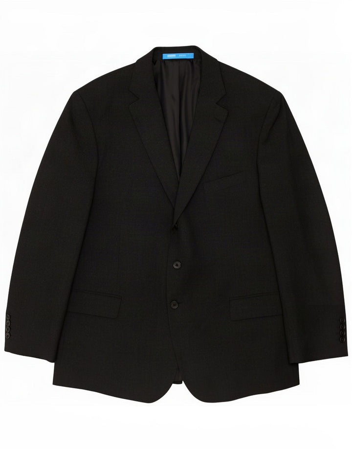 Marks & Spencer Chaqueta tipo blazer de 3 botones para hombre UK 46 XL Poliéster gris