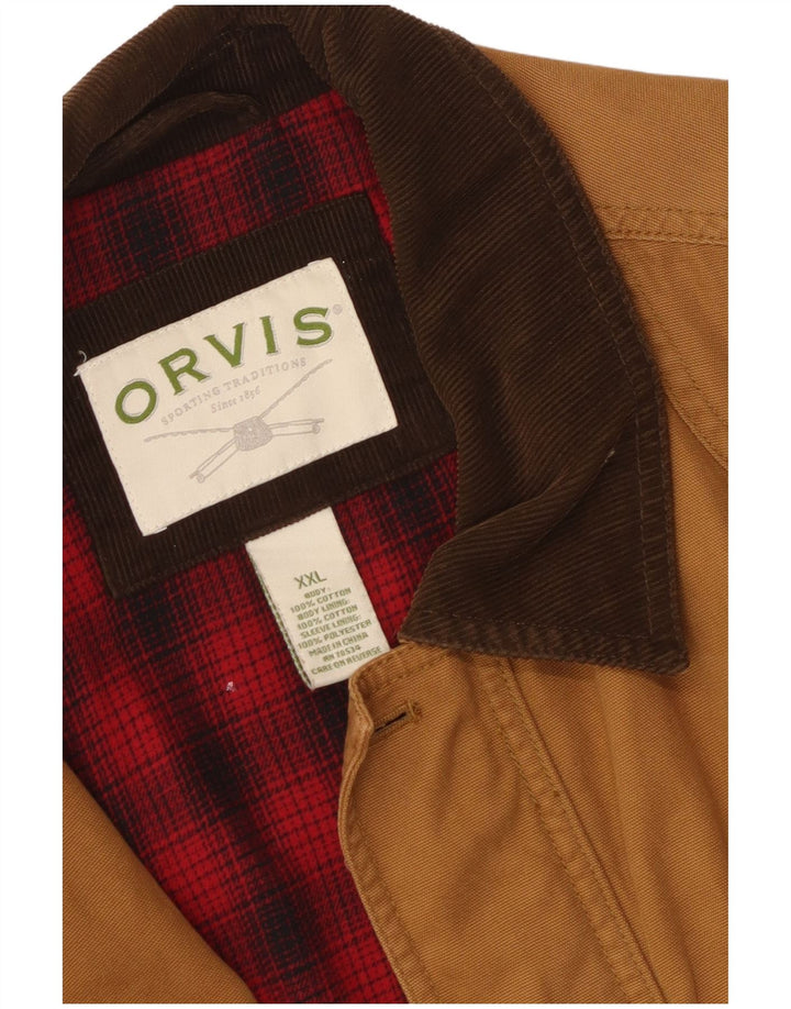 Orvis Chaqueta utilitaria para hombre UK 44 2XL Algodón marrón