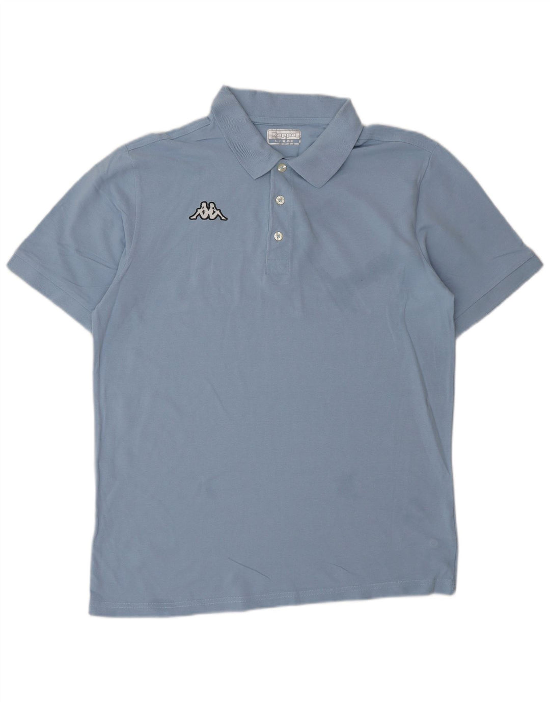 KAPPA Polo Hombre Grande Azul Algodón