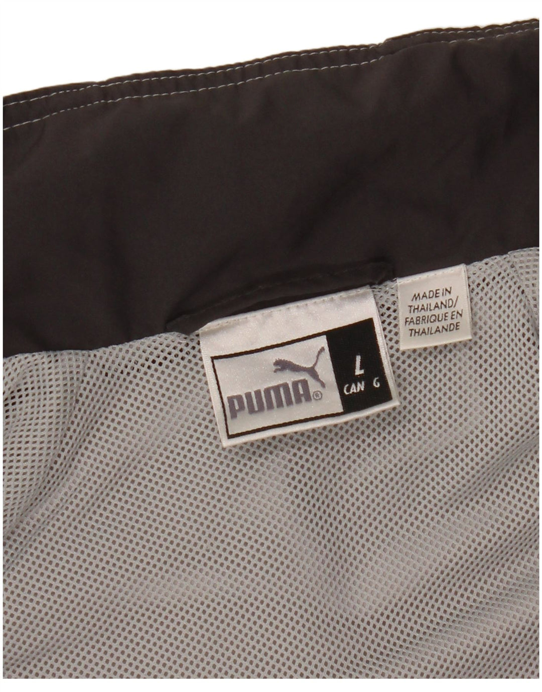 PUMA Chaqueta superior de chándal para hombre, color gris grande, color block