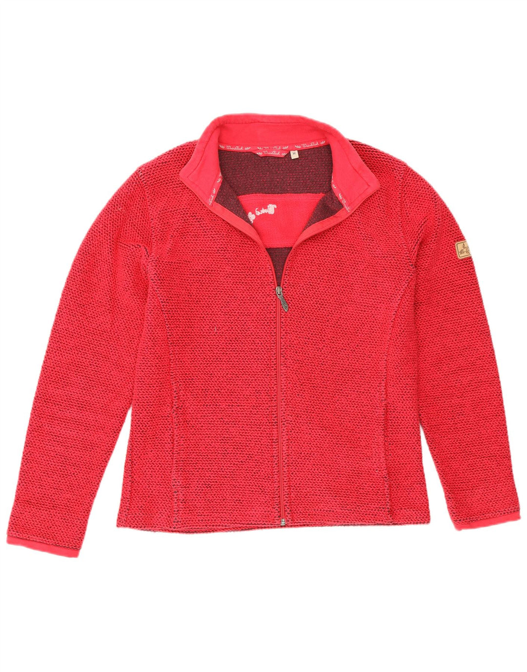 Weird Fish - Cárdigan para mujer, talla 40, algodón rojo mediano