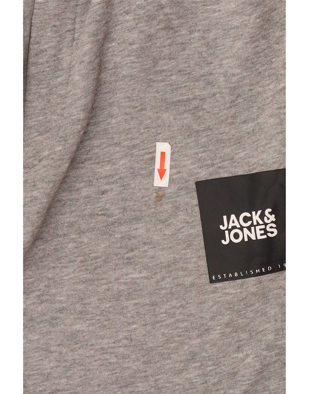 Jack & Jones Hombre Pantalones De Chándal Joggers De Algodón Moteado Gris Medio