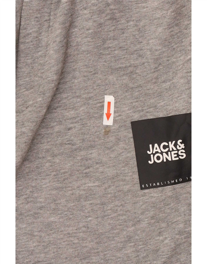 Jack & Jones Hombre Pantalones De Chándal Joggers De Algodón Moteado Gris Medio