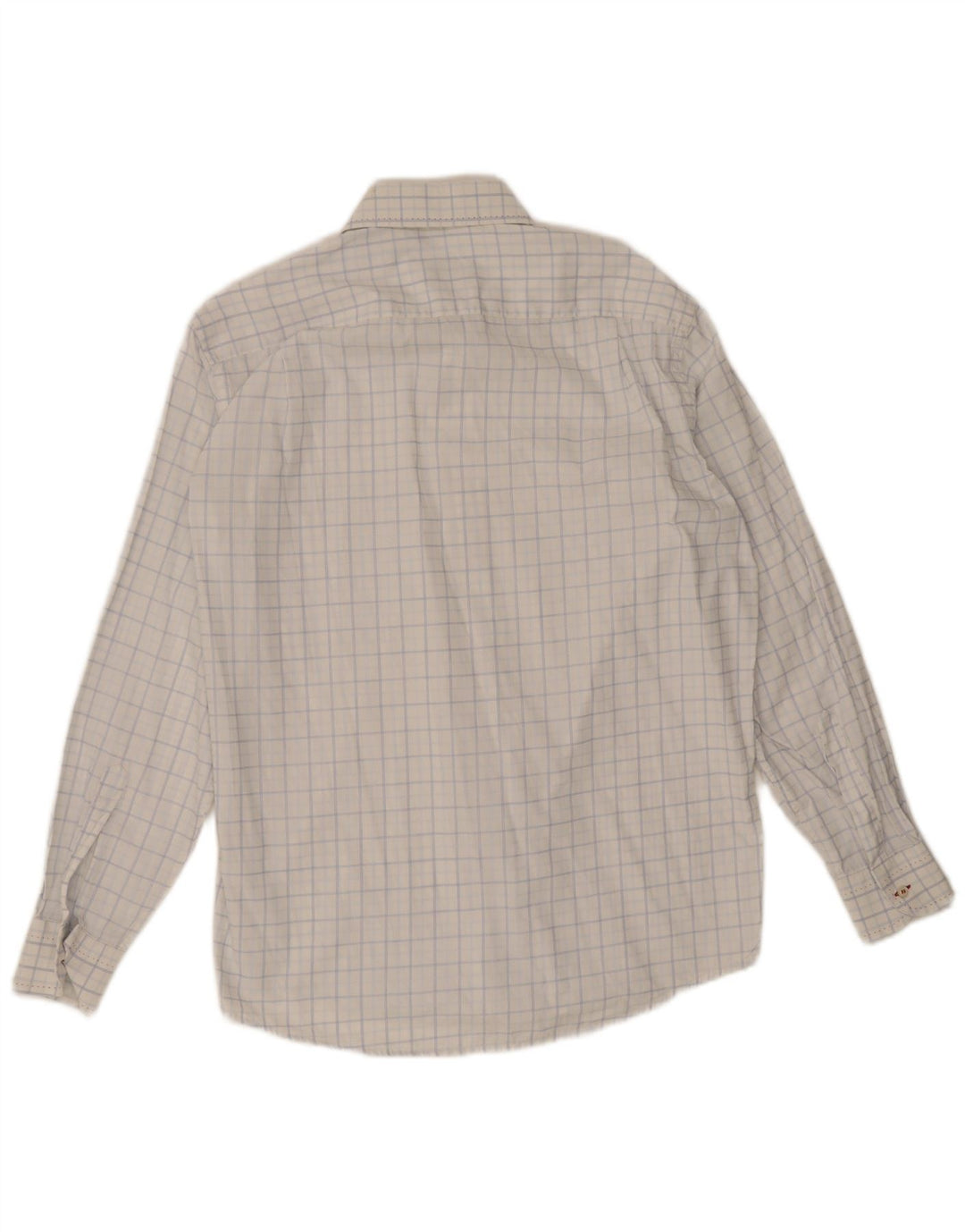 Camisa Marcus para hombre talla 40 15 1/2 cuadros blancos medianos