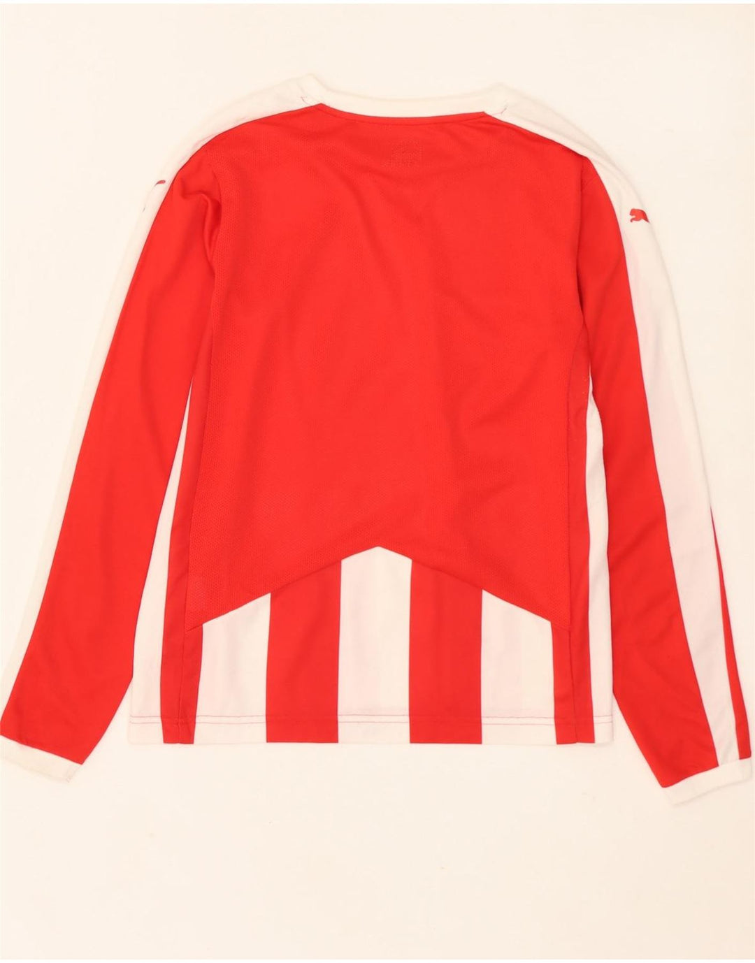 PUMA Camiseta de niño manga larga 13-14 años Poliéster a rayas rojas