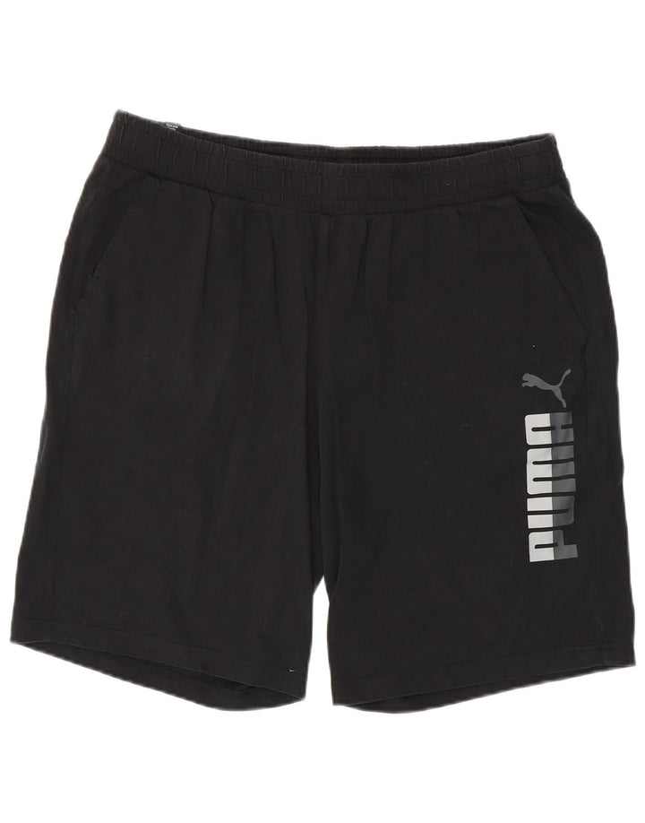 Puma Pantalones cortos deportivos gráficos para hombre XL Negro