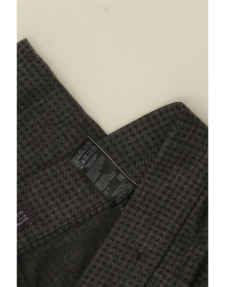 Marks & Spencer Pantalones Casuales para Mujer UK 12 Medium W30 L28 Gris