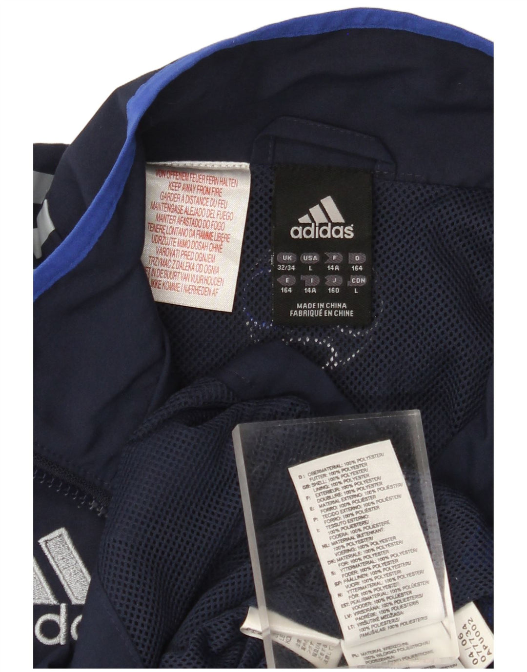 ADIDAS Chicos Chelsea FC Chándal Top Chaqueta 13-14 Años Azul Marino