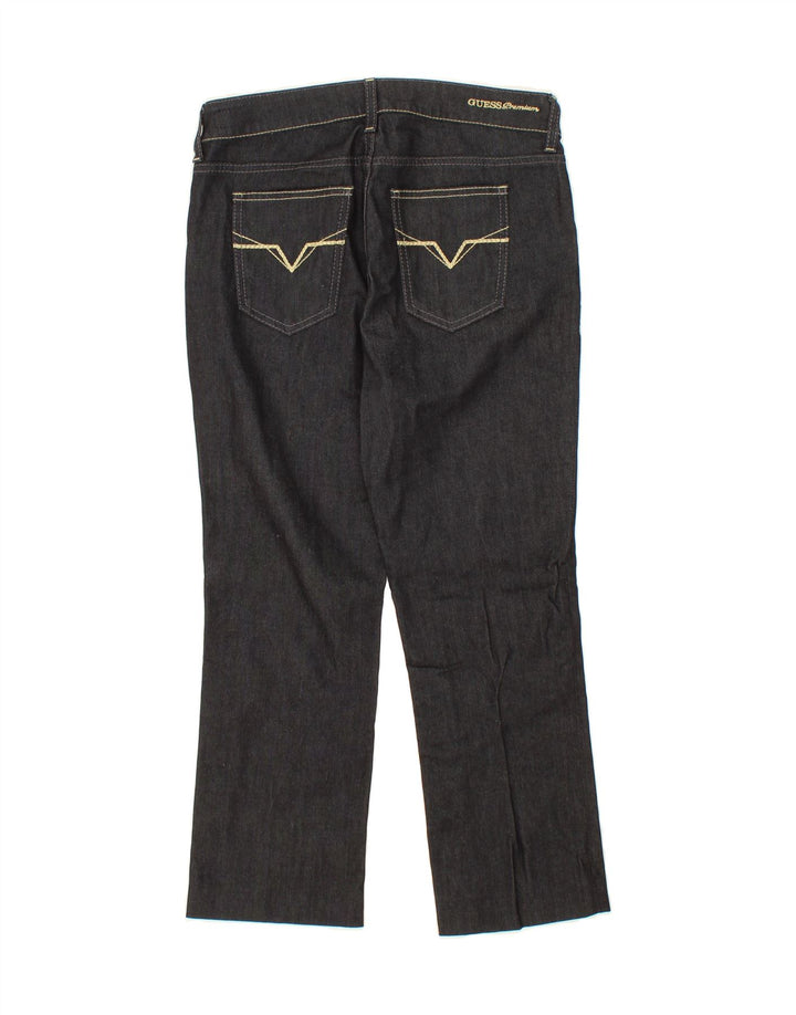 GUESS Womens Nicole Slim Straight Jeans W29 L24 Black Vintage Guess and Second-Hand Guess from Messina Hembry 