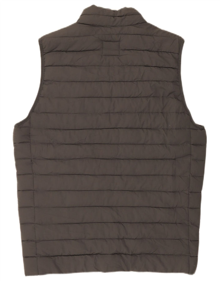 Jack & Jones Mens Quilted Gilet UK 36 Pequeño Gris Poliéster