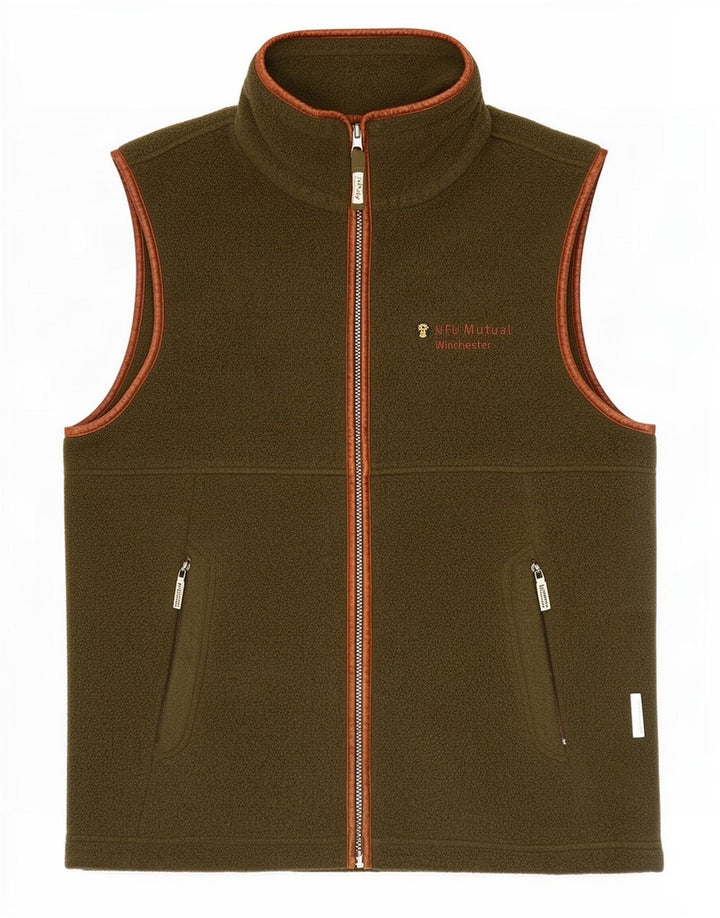 Schoffel Chaleco polar para hombre UK 40 Large Caqui Poliéster
