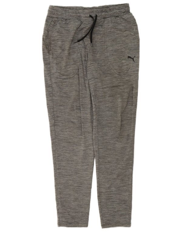 Puma Pantalones de chándal para mujer UK 12 Poliéster moteado gris medio