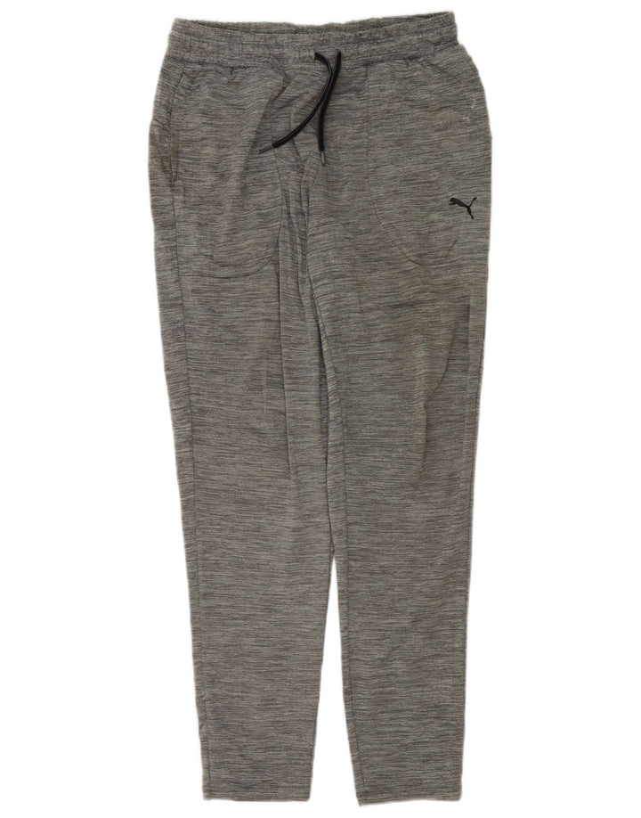 Puma Pantalones de chándal para mujer UK 12 Poliéster moteado gris medio