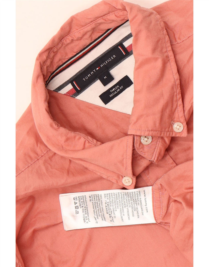 TOMMY HILFIGER Camisa Regular Fit Algodón Rosa Medio Hombre