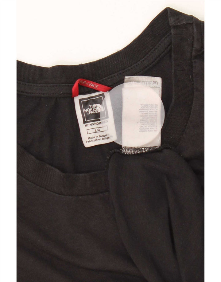 The North Face - Camiseta para hombre, talla grande, algodón negro