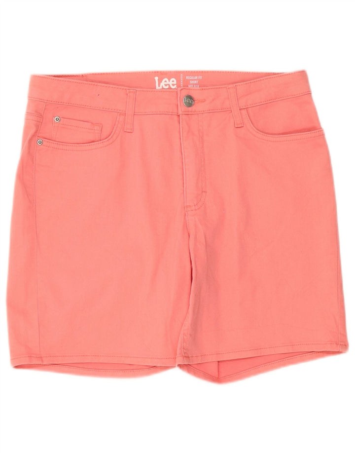 Lee Shorts De Mezclilla De Talle Medio Y Corte Regular para Mujer W34 Grande Rosa