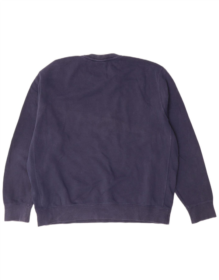 Nike Hombre Sudadera Jumper Grande Azul Marino Algodón