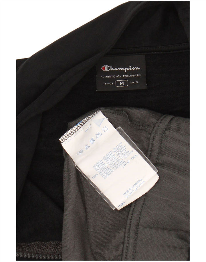 Champion Chaqueta De Chándal Para Hombre Poliéster Color Block Mediano Negro