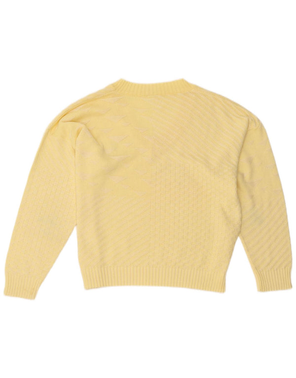 Puma - Jersey con cuello en V para mujer, talla 40, color amarillo