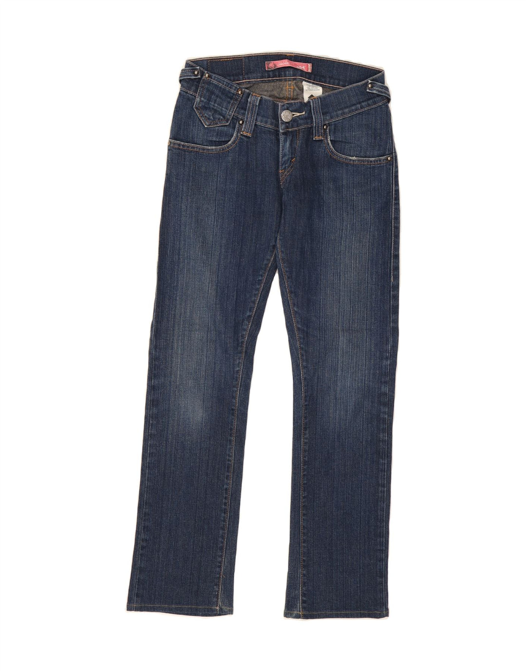 LEVI'S Womens 504 Straight Jeans US 3 Small W30 L29 Blue Cotton Vintage Levi's and Second-Hand Levi's from Messina Hembry 