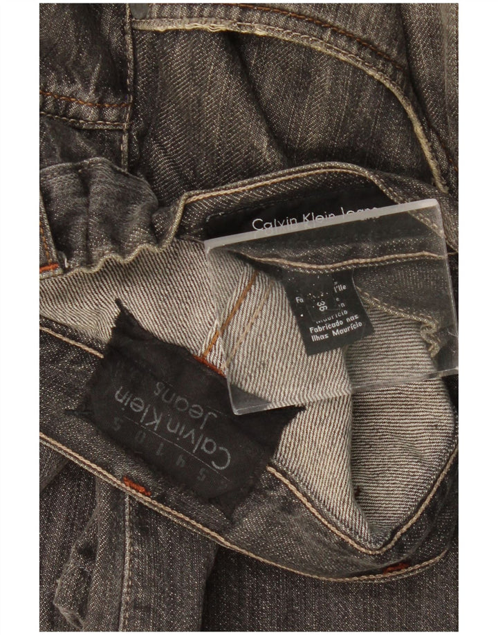 CALVIN KLEIN Vaqueros Bootcut para hombre W36 L30 Algodón negro