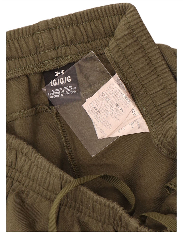 Under Armour Pantalones de chándal para hombre Joggers Large Caqui Poliéster