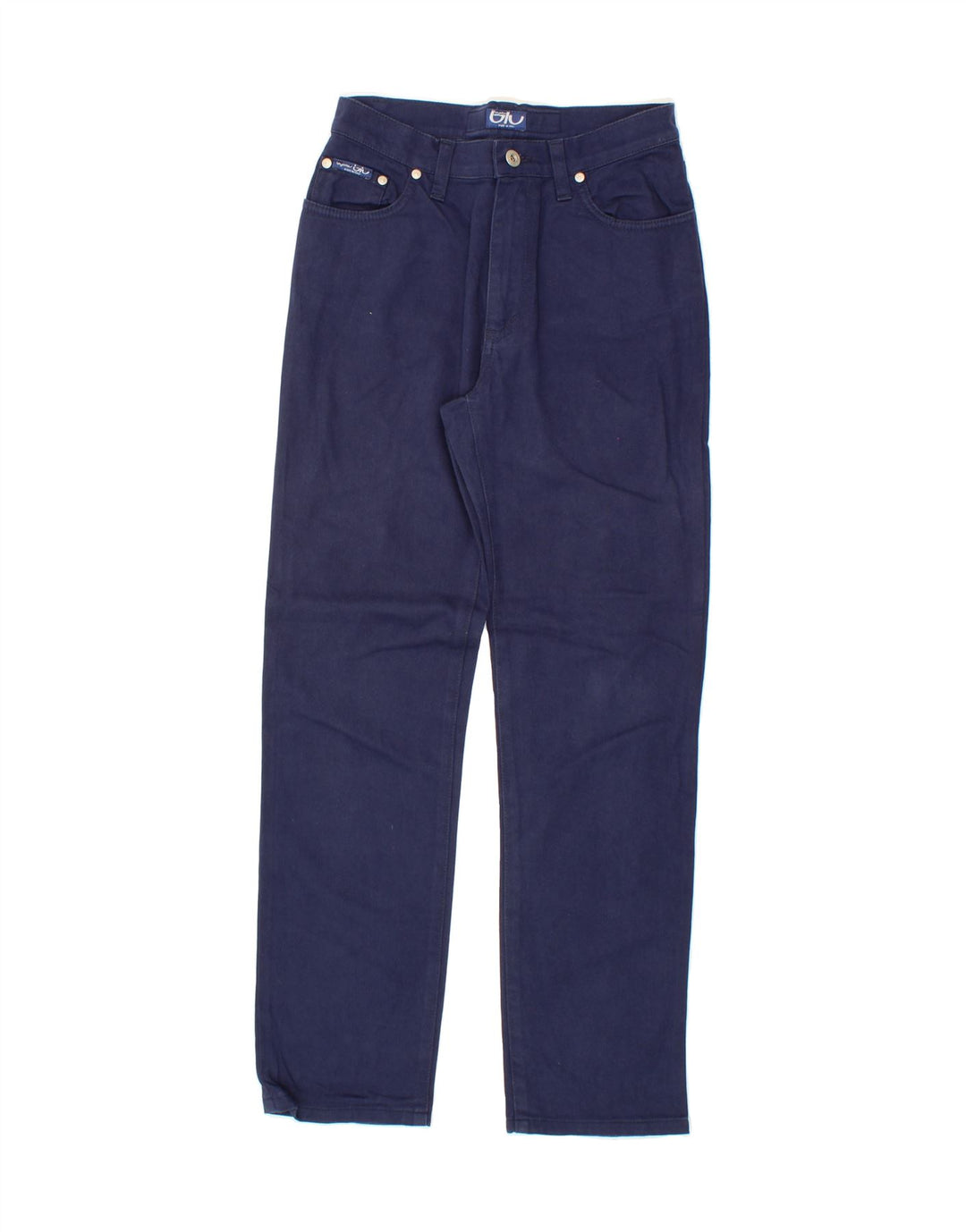 BYBLOS Womens Straight Jeans  W28 L28 Navy Blue Cotton Vintage Byblos and Second-Hand Byblos from Messina Hembry 