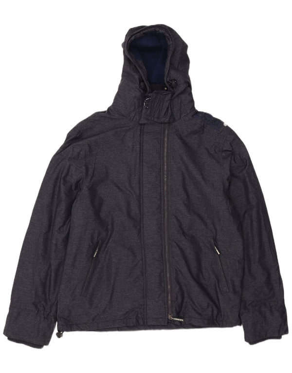 Superdry Chaqueta Cortavientos con Capucha Windcheater para Hombre UK 46 3XL Azul Marino