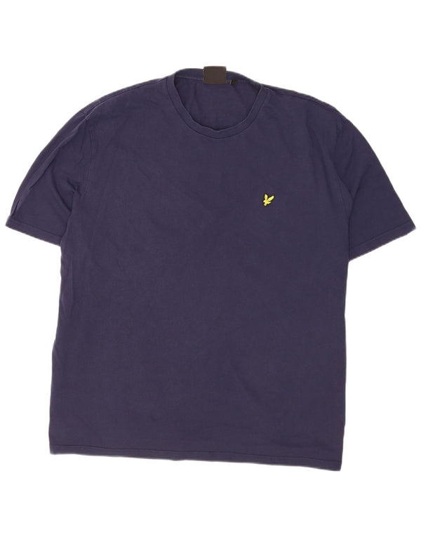 Lyle & Scott Camiseta para hombre Top 2XL Azul marino Algodón