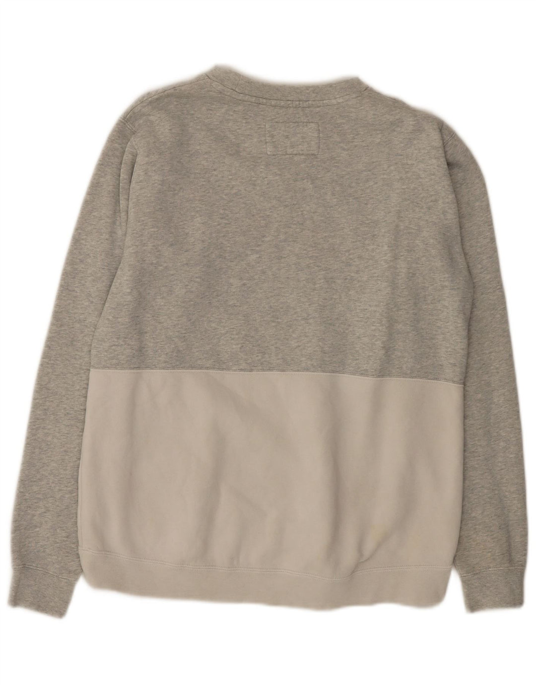 Hurley Hombre Sudadera Gráfica Jersey De Algodón Color Block Gris Medio