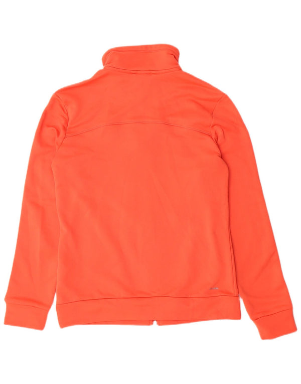 ADIDAS Mujer Climalite Chándal Top Chaqueta Reino Unido 8/10 Pequeño Naranja