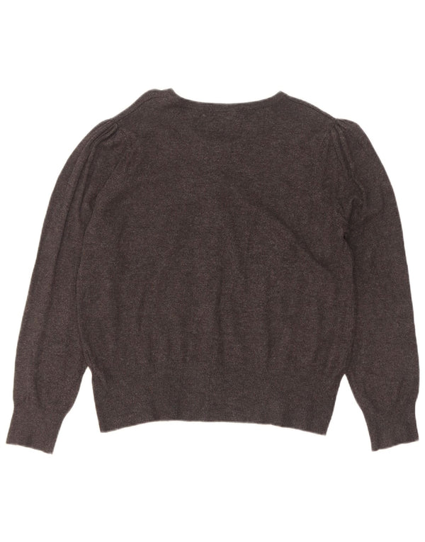 Marks & Spencer Suéter tipo cárdigan para mujer UK 44 Viscosa gris medio