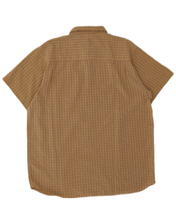 The North Face Camisa De Manga Corta Para Hombre 2XL Verde Cuadros Modal