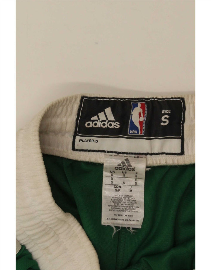Adidas Hombre Boston Celtics Pantalones Cortos Deportivos Pequeño Verde Colorblock Poliéster