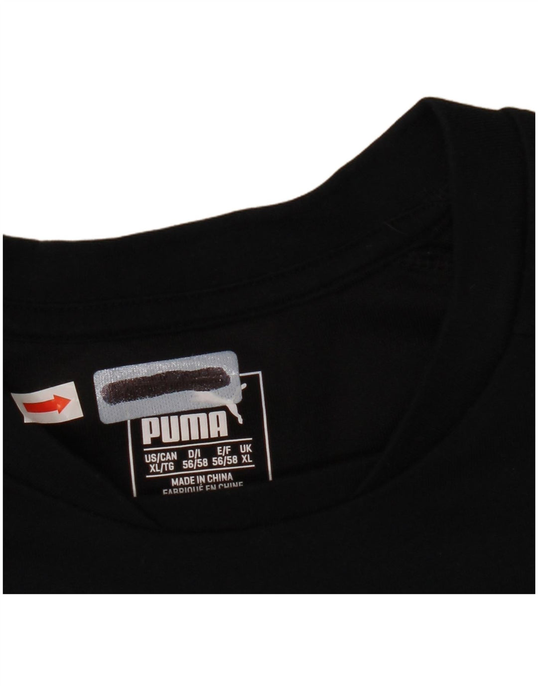 Puma Camiseta Hombre Top XL Algodón Negro