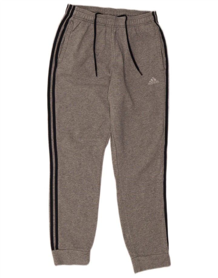 Adidas Hombre Pantalones De Chándal Joggers Gris Medio Algodón