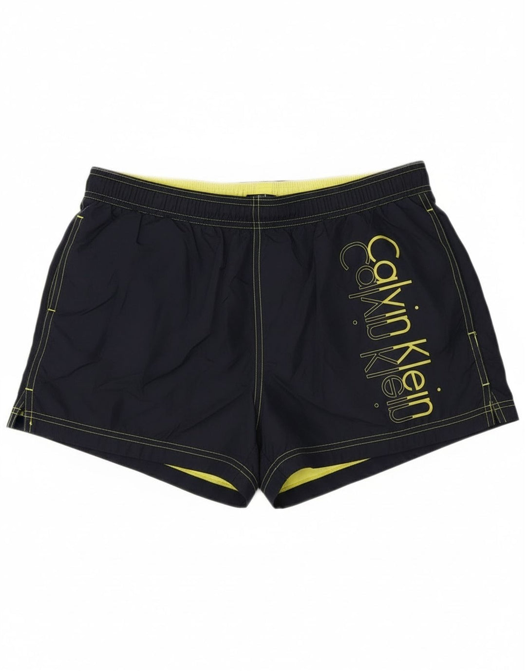 Calvin Klein Bañador con gráfico para hombre, talla grande, poliéster azul marino