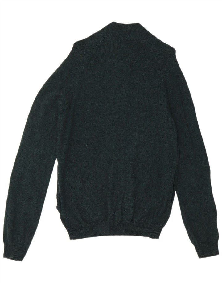 Marks & Spencer - Cárdigan para hombre de lana verde medio