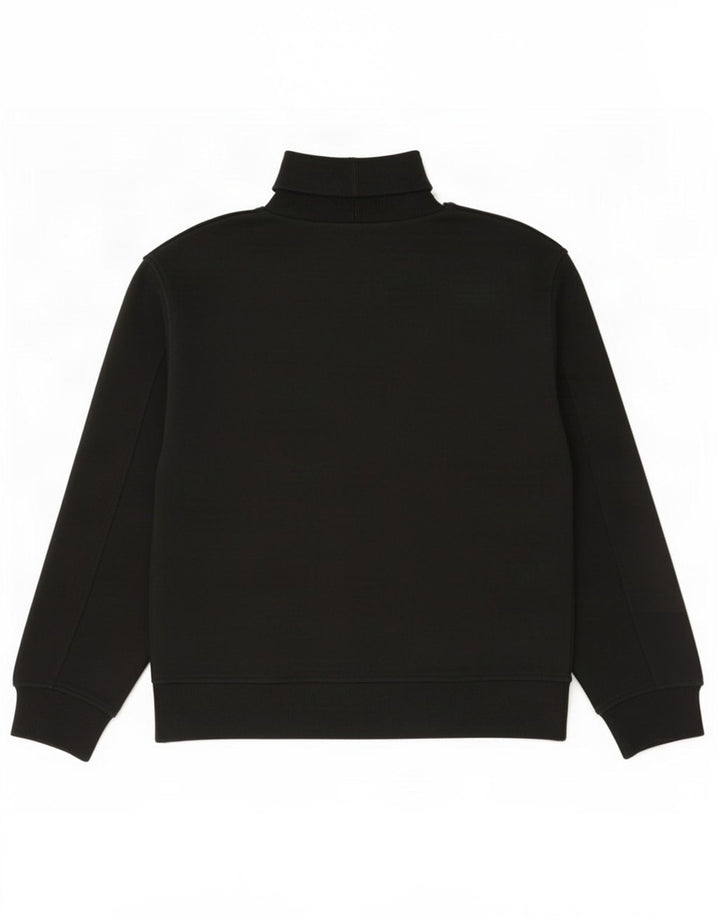 Zara - Jersey con cuello vuelto para mujer, talla 40, talla mediana, algodón negro