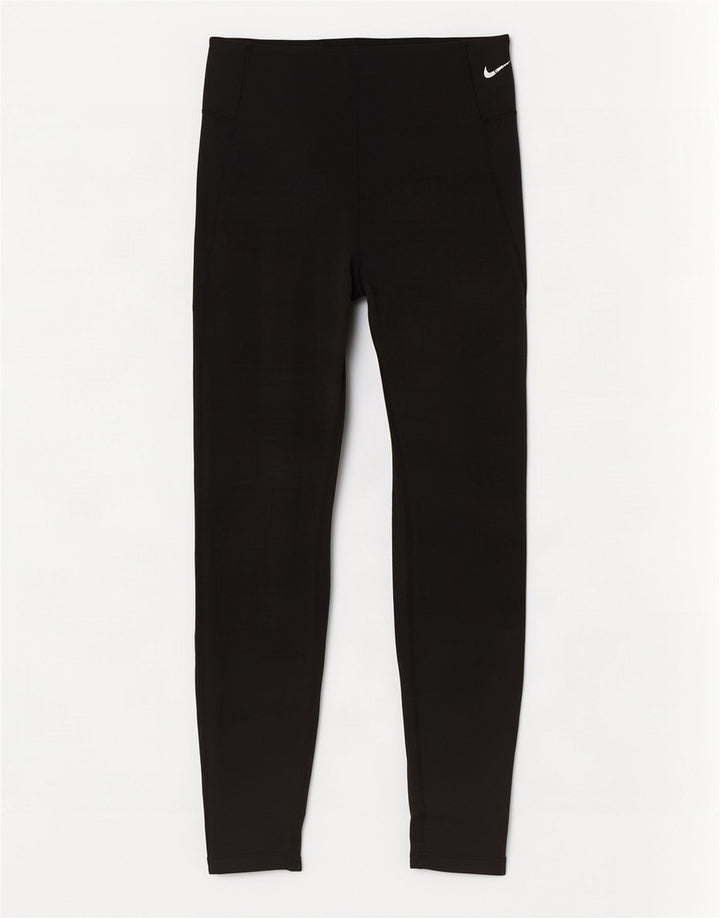 Nike Leggings cortos Dri Fit para mujer UK 44 Mediano Negro Poliéster