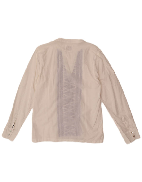Scotch & Soda Blusa de manga larga para niña 13-14 años Blanco Geométrico