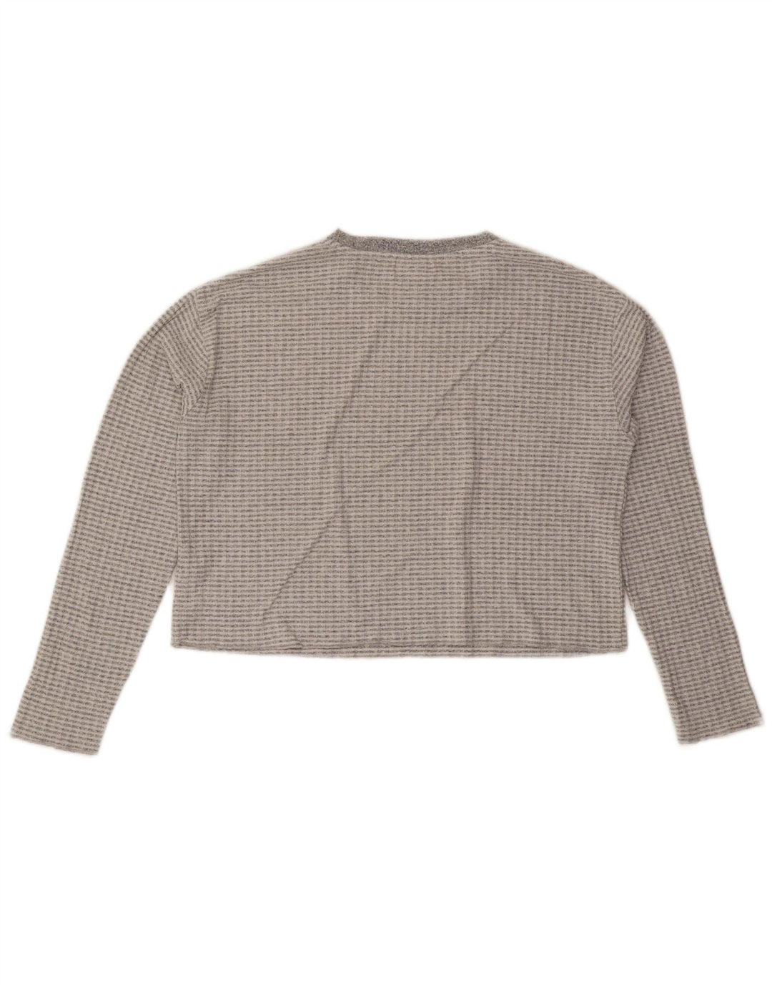 Topshop Top corto para mujer de manga larga UK 44 Poliéster gris medio